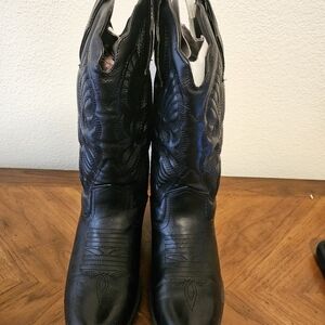 FLEX WEST BLACK COWBOY BOOTS BLACK SIZE 8